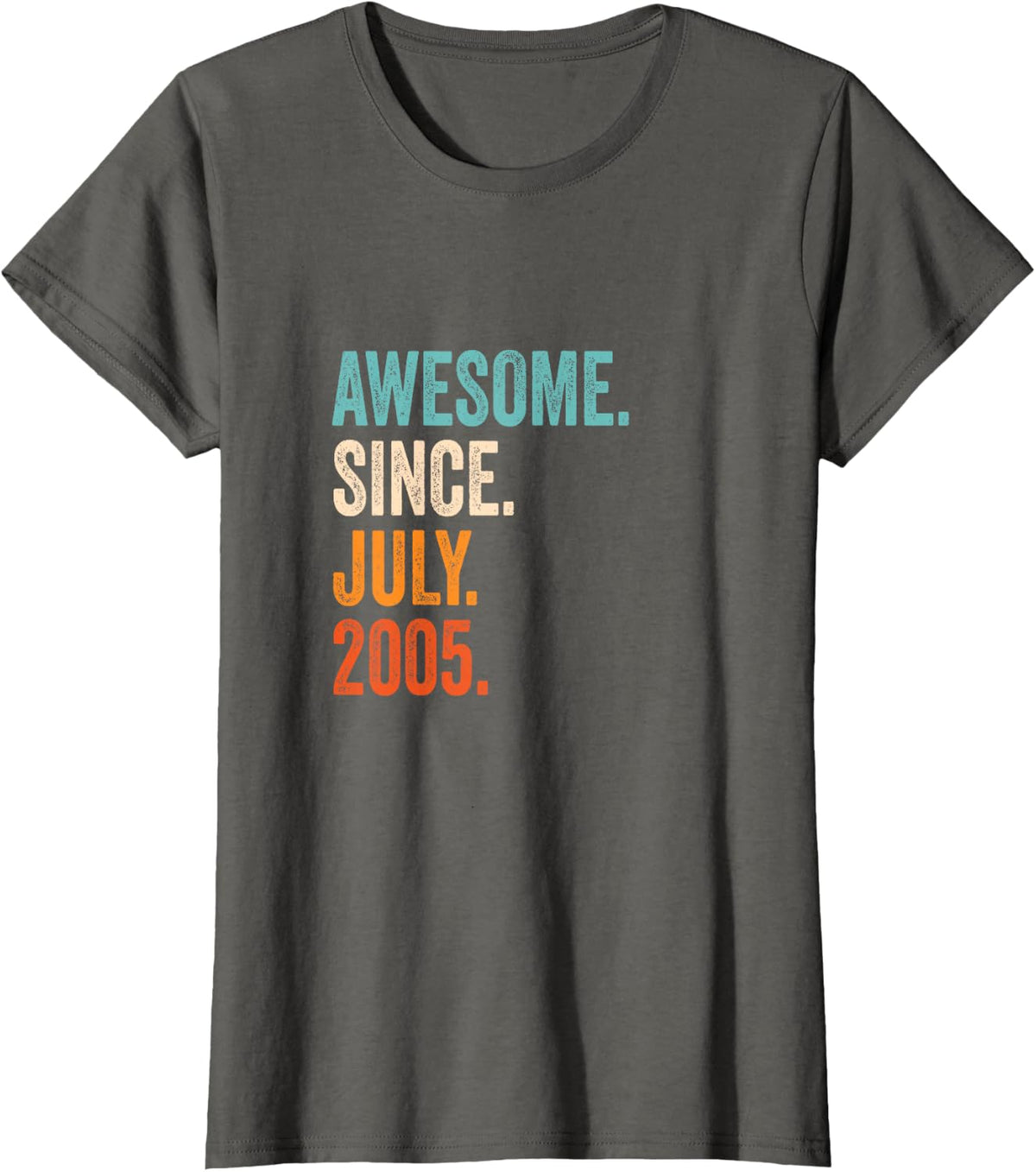 Awesome Since July 2005 T-Shirt - Asphalt Grey