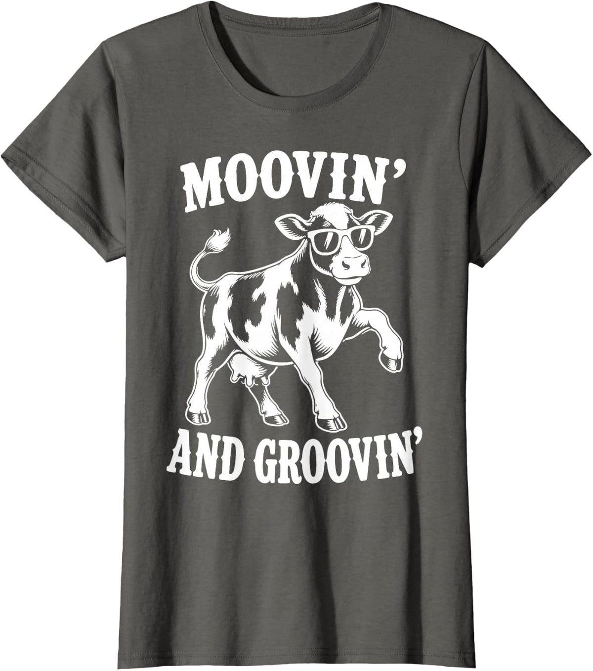 Dairy Farmer Funny Cow Farming Agriculture T-Shirt - Asphalt Grey