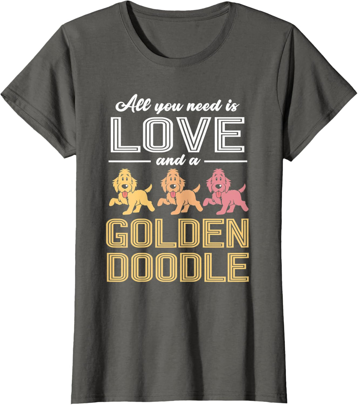 Goldendoodle T-Shirt - Asphalt Grey