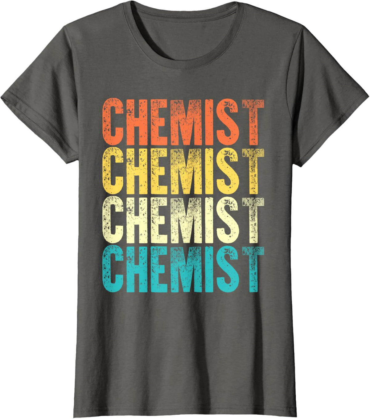 Chemist Vintage Style Job T-Shirt - Asphalt Grey