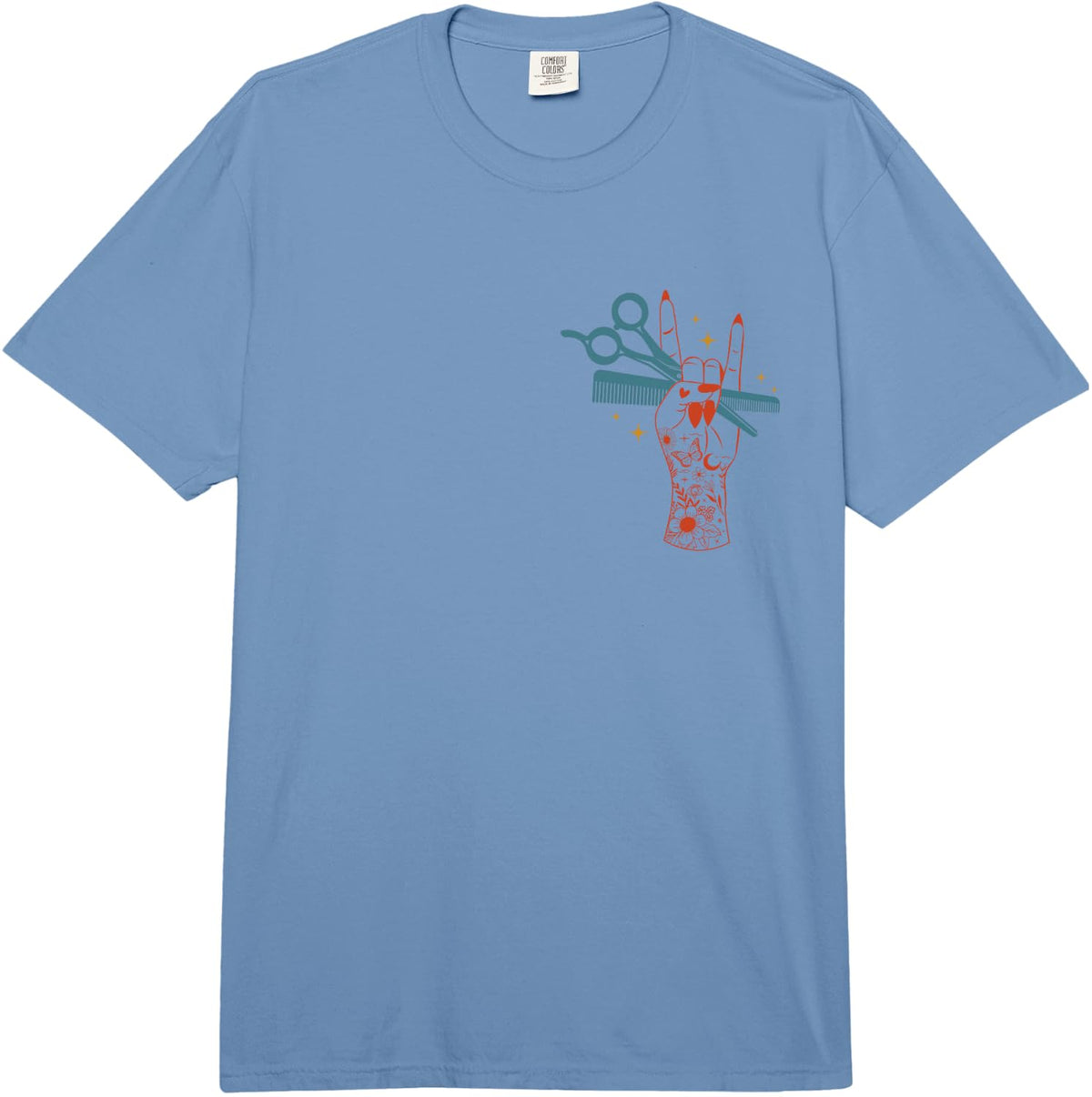 It's A Beautiful Day to Cut Hair Stylist Hairstylist Comfort Colors Adult Heavyweight T-Shirt - Adult Unisex Deep Blue