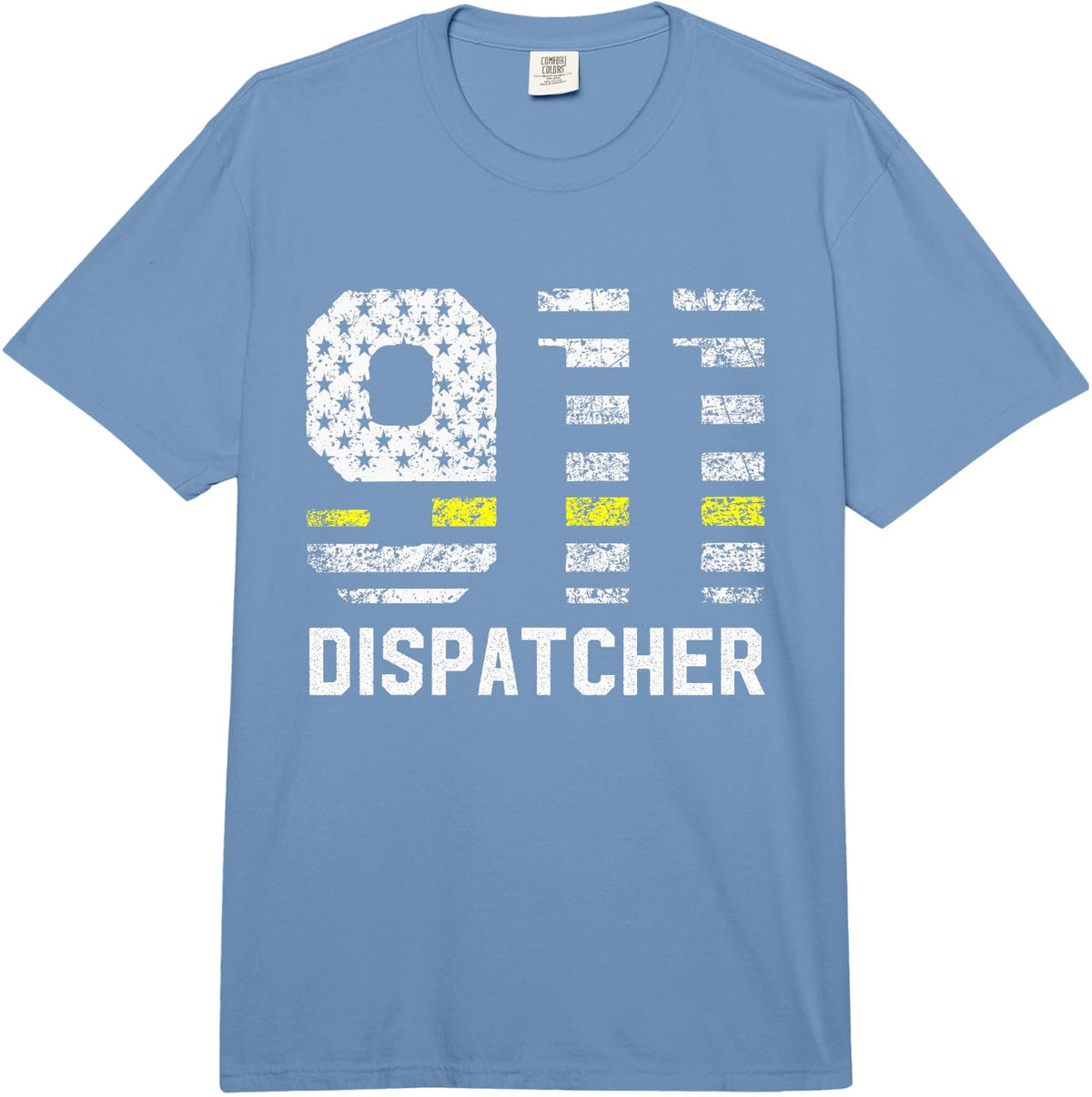 911 Dispatcher - Funny 911 Dispatcher Gifts Dispatch Outfit Comfort Colors Adult Heavyweight T-Shirt - Adult Unisex Deep Blue