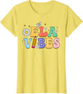 Groovy English Teacher Ela Vibes First Day of School Women T-Shirt - Lemon Yellow