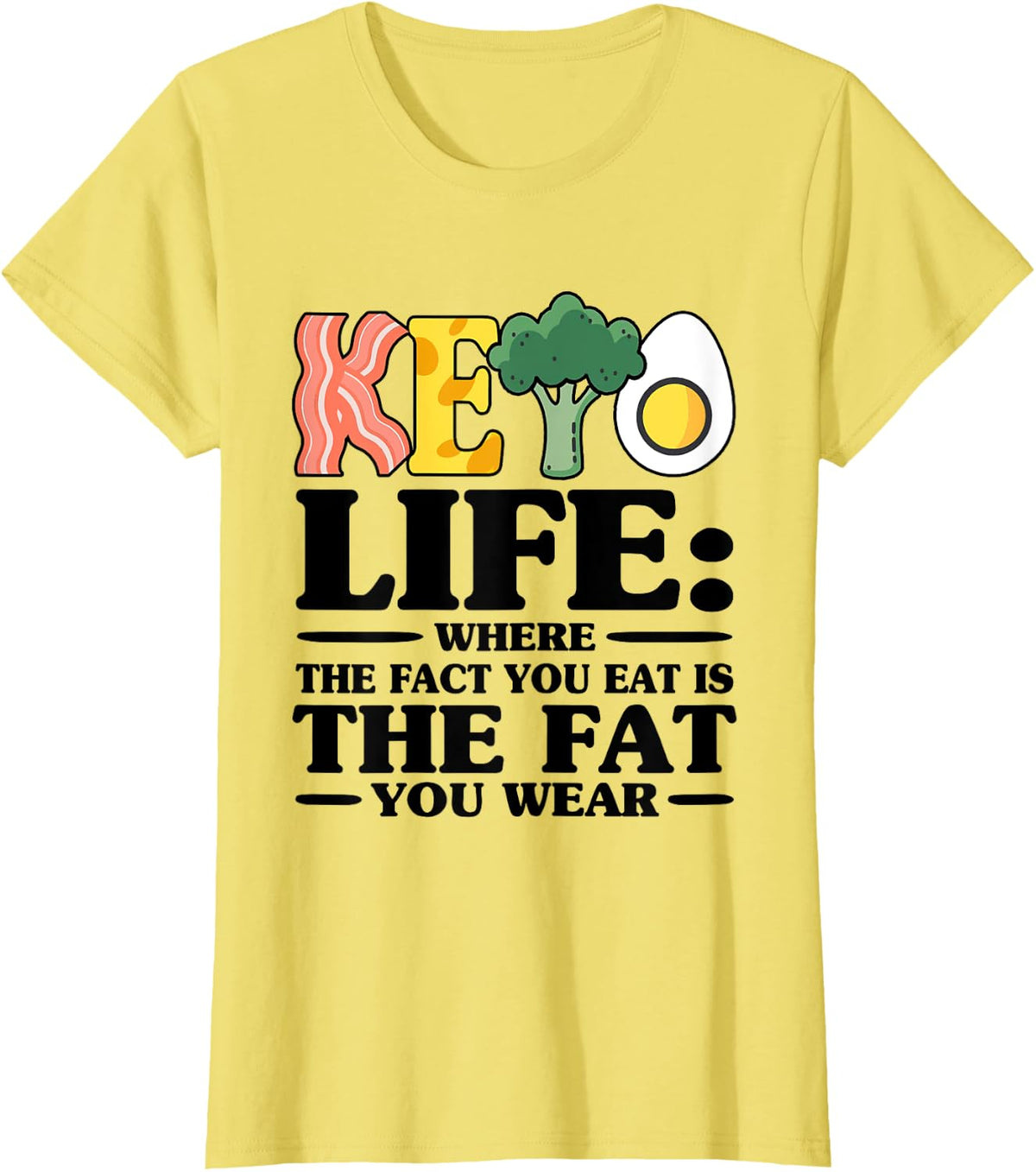 Keto Diet Ketosis Lifestyle T-Shirt - Lemon Yellow