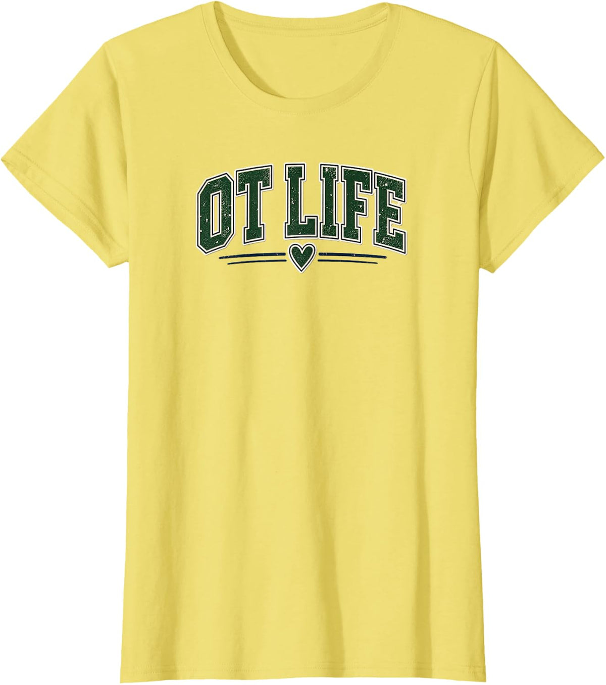 OT Life Occupational Therapy Therapist T-Shirt - Lemon Yellow