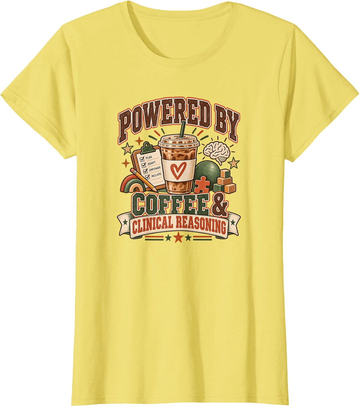 Occupational Therapist Clinical Reasoning OT T-Shirt - Lemon Yellow