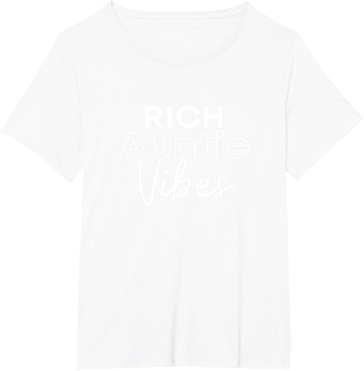 Rich Auntie Vibes T-Shirt - White