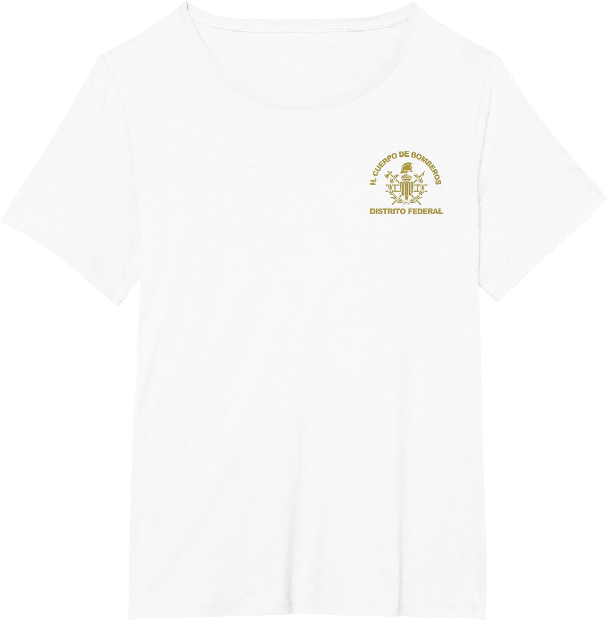 Mexico City Distrito Federal Cuerpo Bomberos Firefighter T-Shirt Tee for Men Women - White