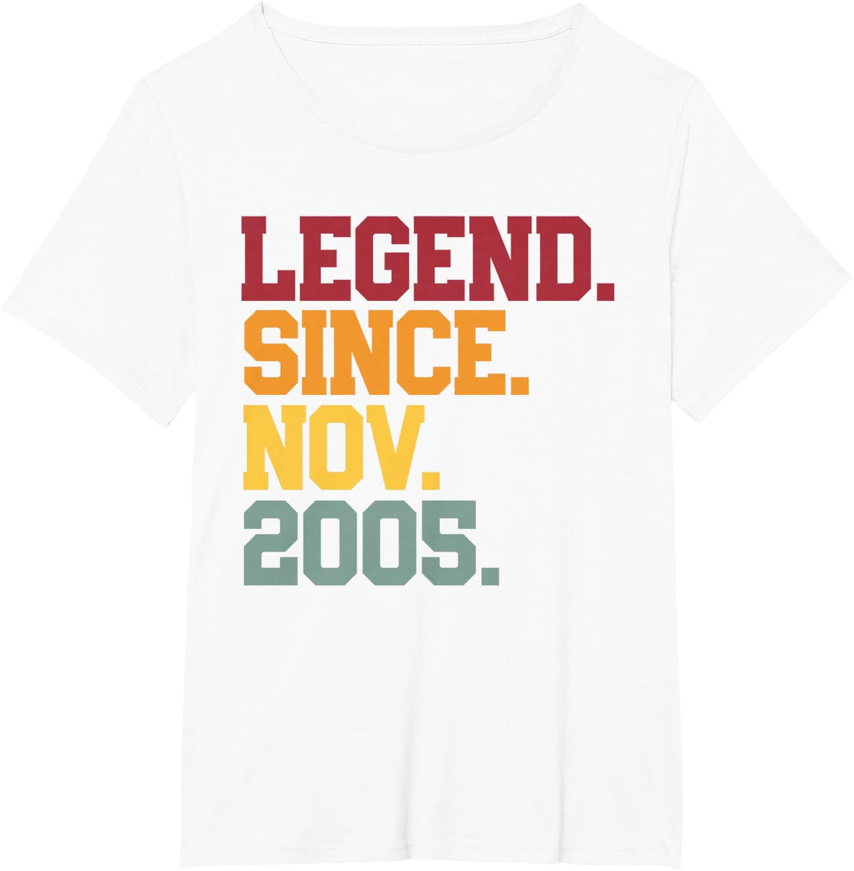 21 Years Old 21st Birthday - Legend Since November 2005 T-Shirt - White