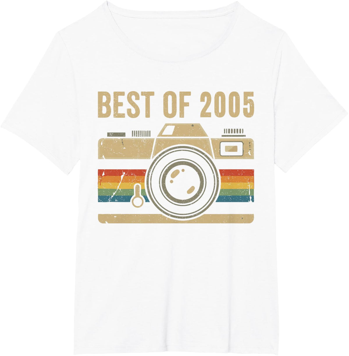 Best of 2005 Retro Year 2005 Funny Birth of Birthday Vintage T-Shirt - White