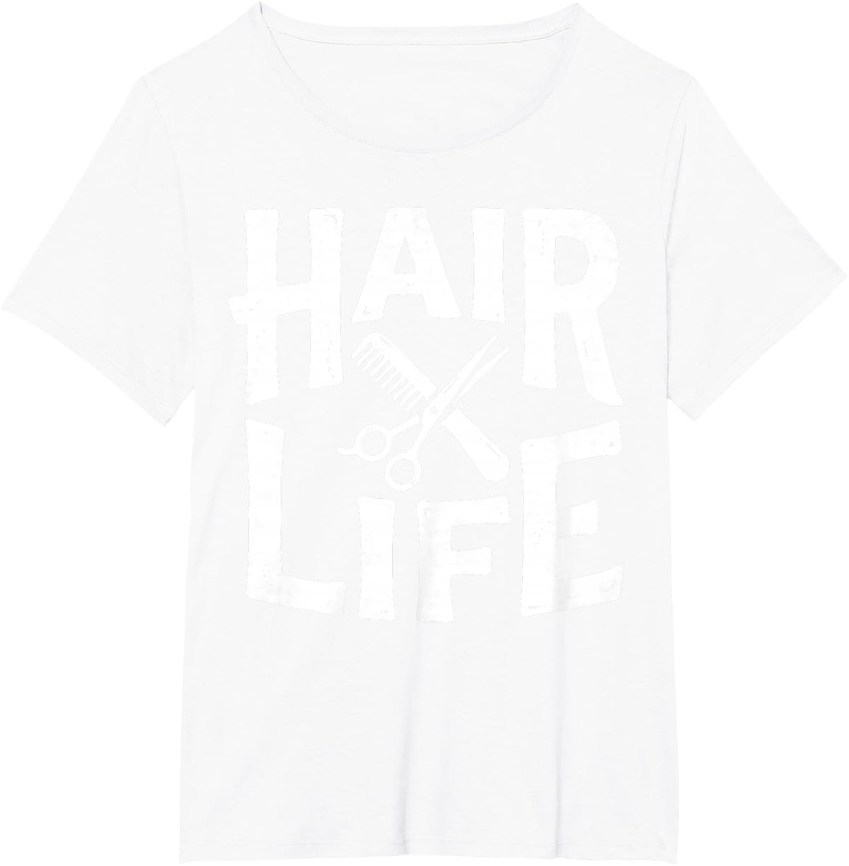 Hair Life Barber Hair Stylist Barber Shop Hairdresser Tee T-Shirt - White