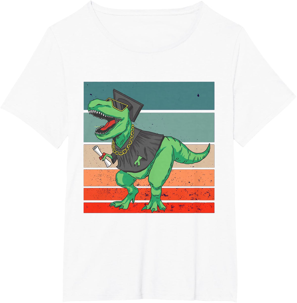 Dinosaur Graduation T-Rex perfect graduation Prehistoric T-Shirt - White