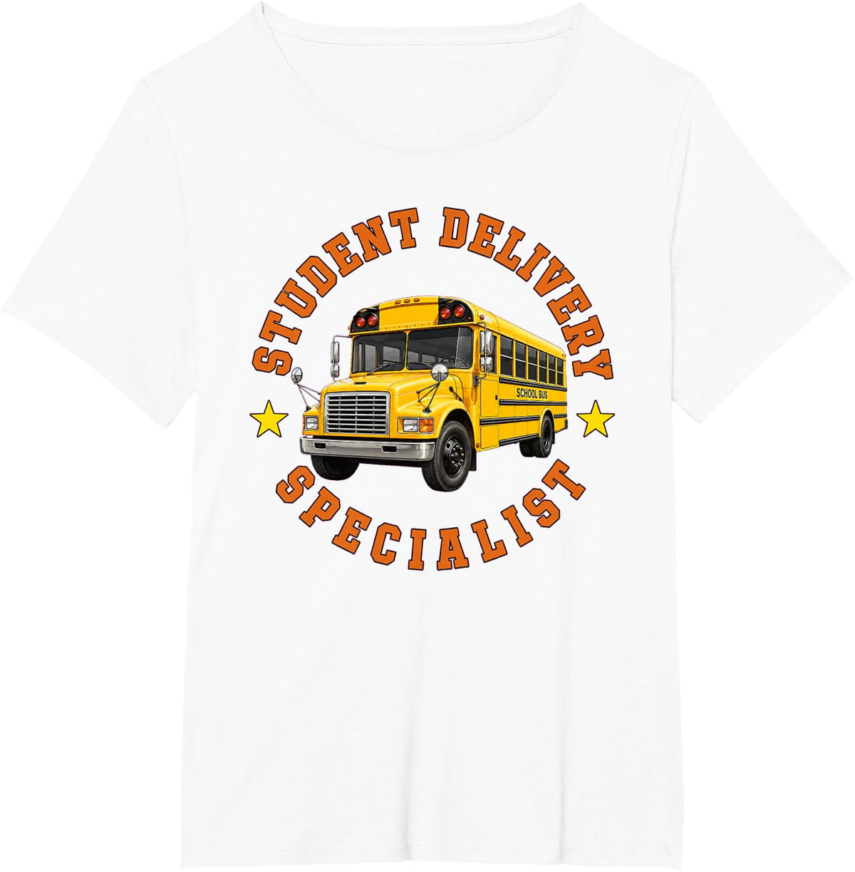 School Bus Driver Student Transportation T-Shirt - White