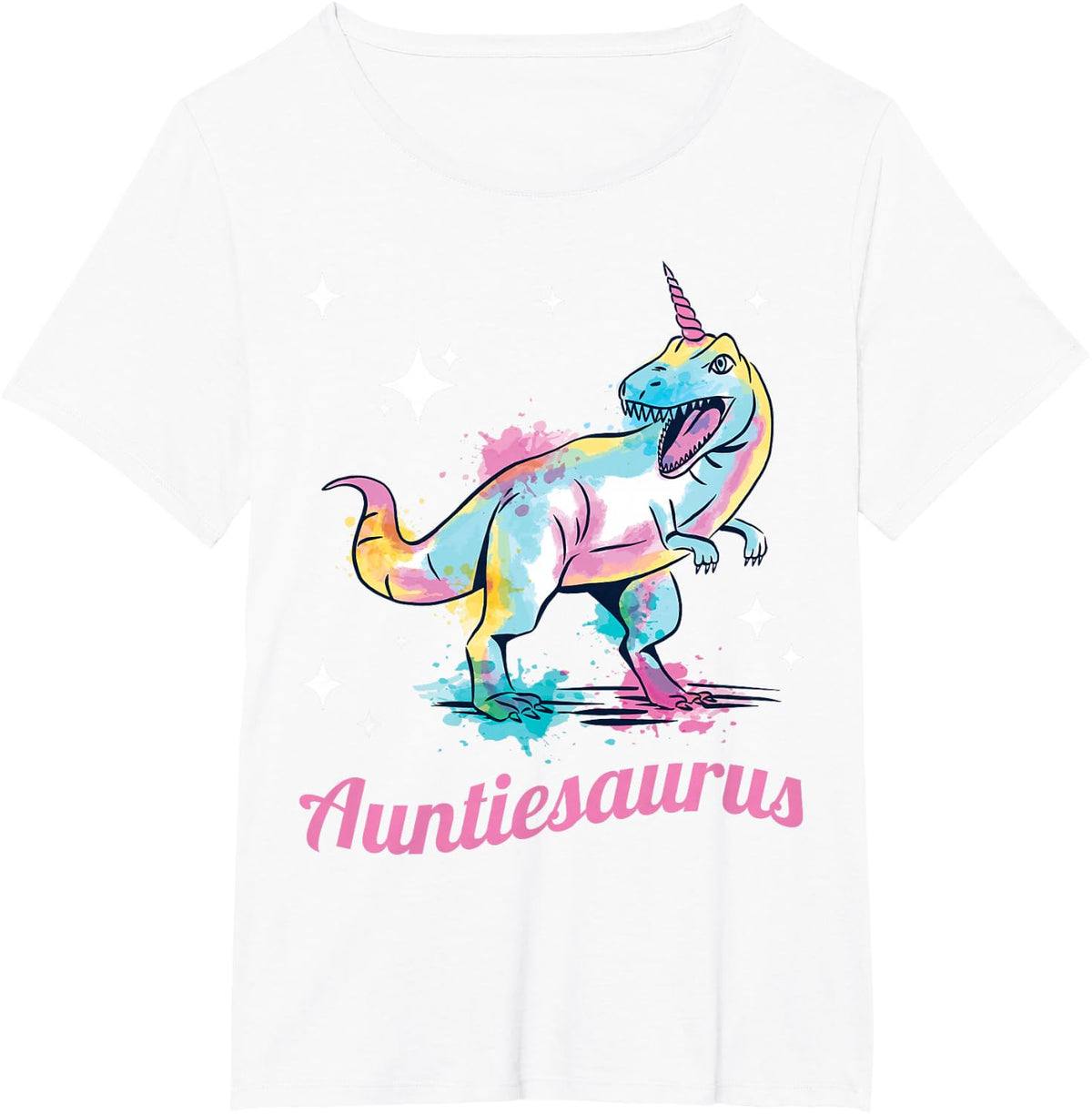 Auntie womans Dinosaur Auntiesaurus for women T-Shirt - White