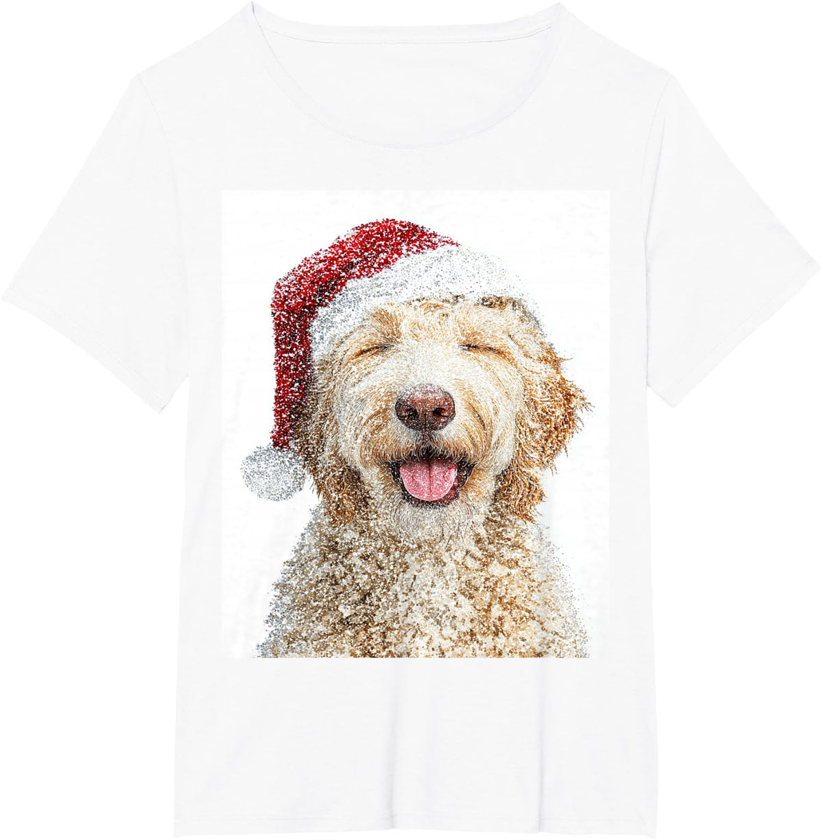Goldendoodle Christmas T-Shirt - White