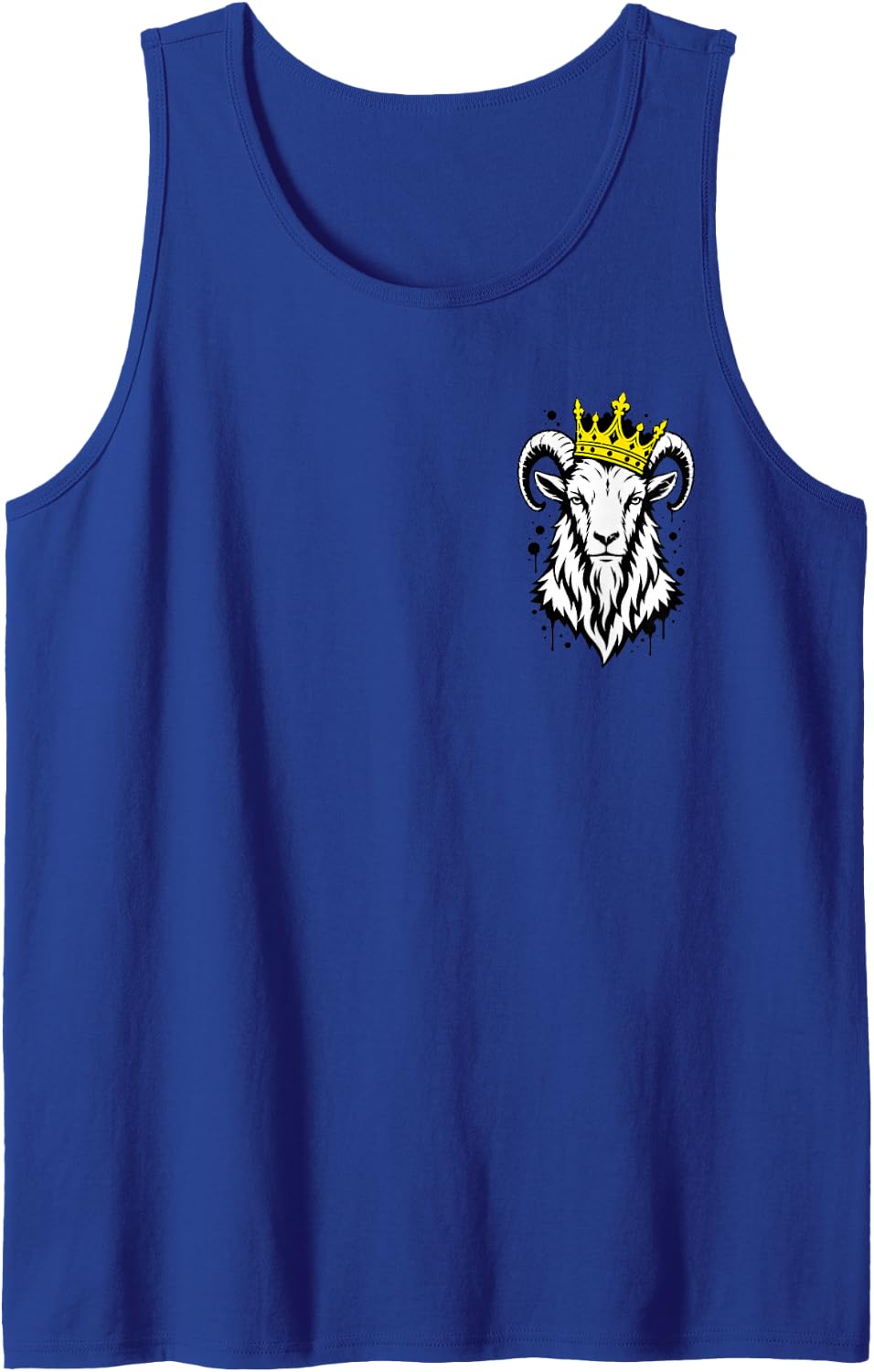 Goat King Crown Funny Goat of Crowned Lover Tank Top - Royal Blue