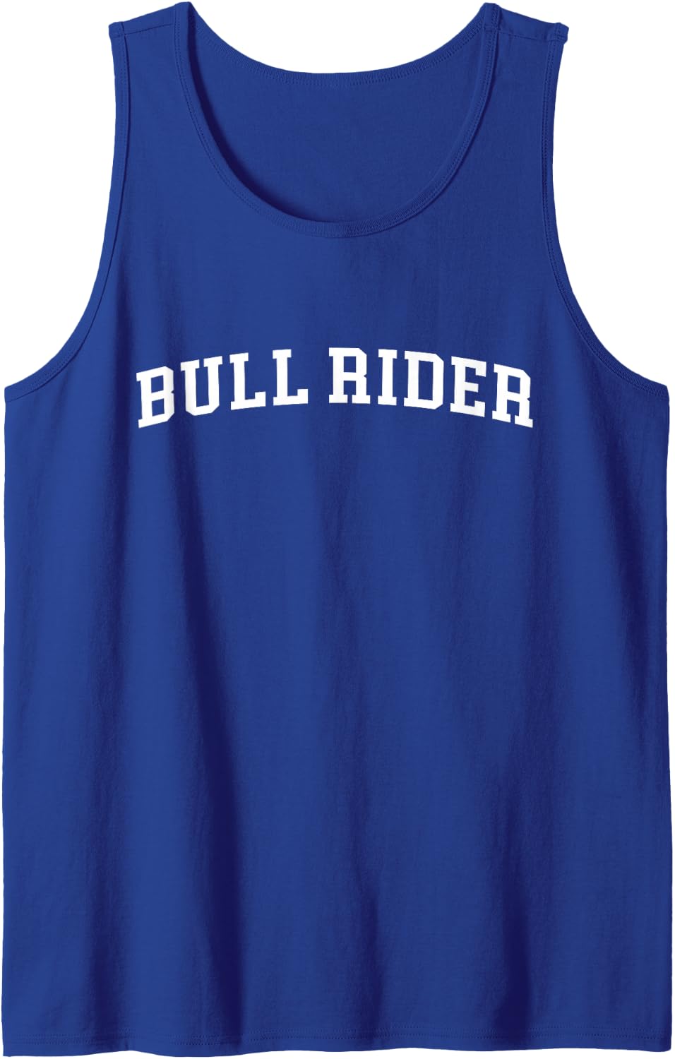 Bull Rider Sleeveless Tank Top - Royal Blue