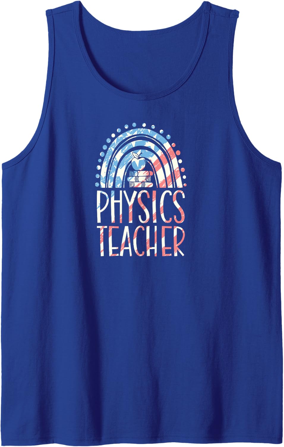 Physics Teacher Bohemian Rainbow Wholesome Aesthetic Tank Top - Royal Blue