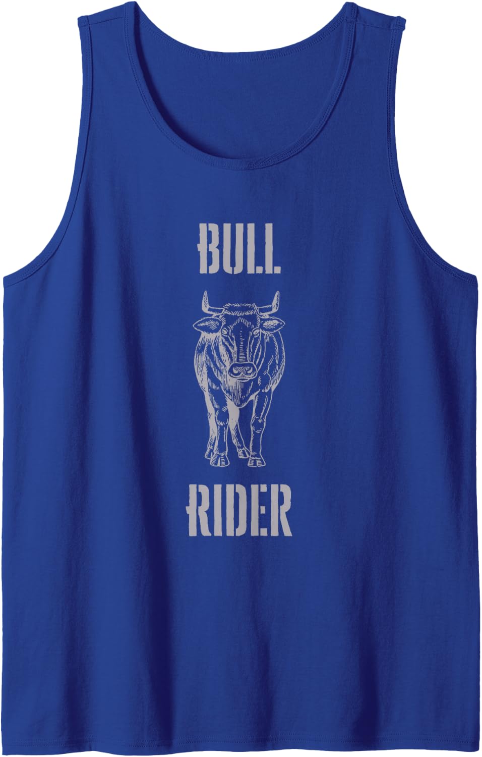 Hotwife Shirt for Women | Bull Rider Hotwife T-Shirt Tank Top - Royal Blue