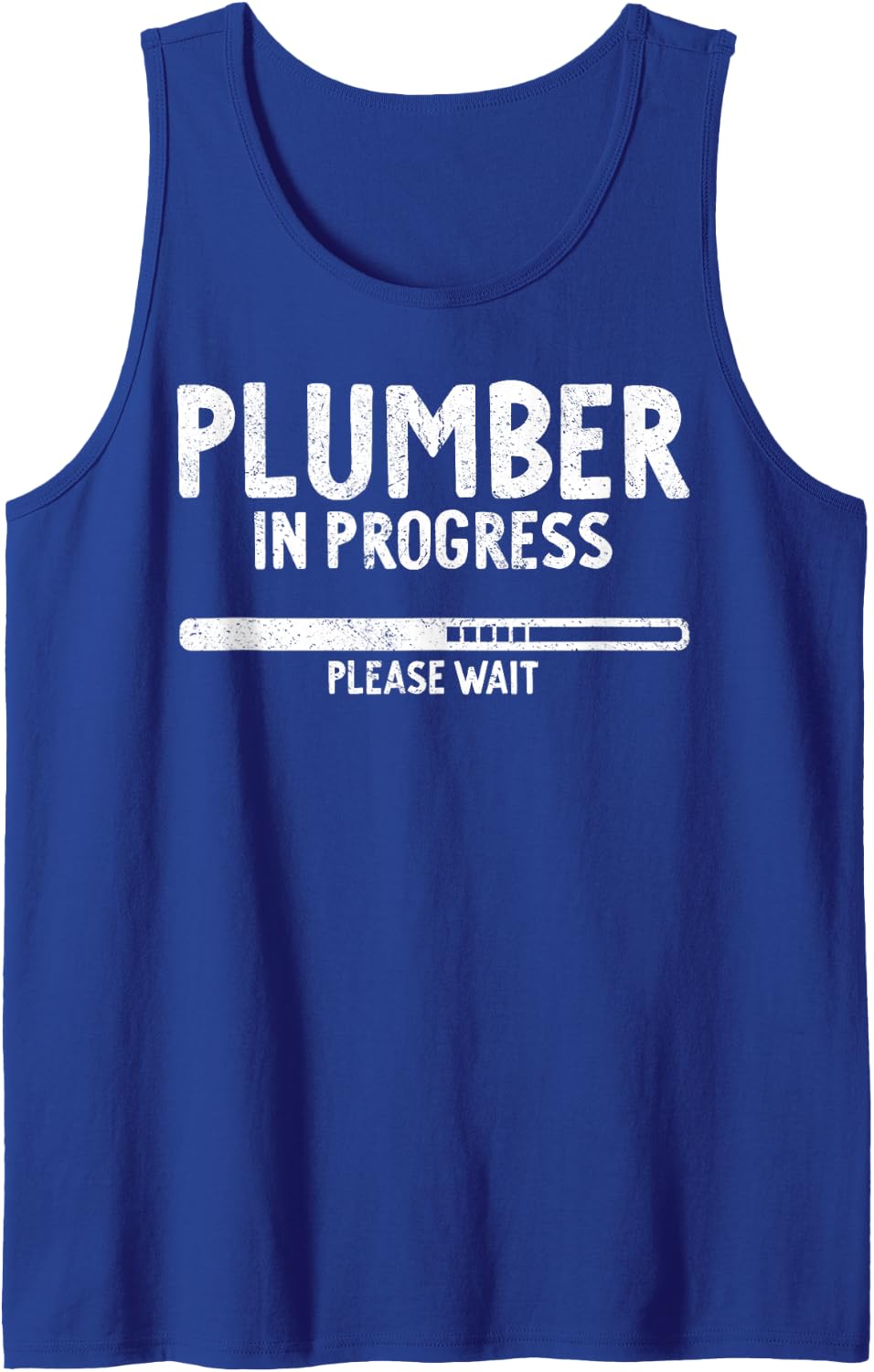 Plumber in Progress Future Plumber Sleeveless Tank Top - Royal Blue