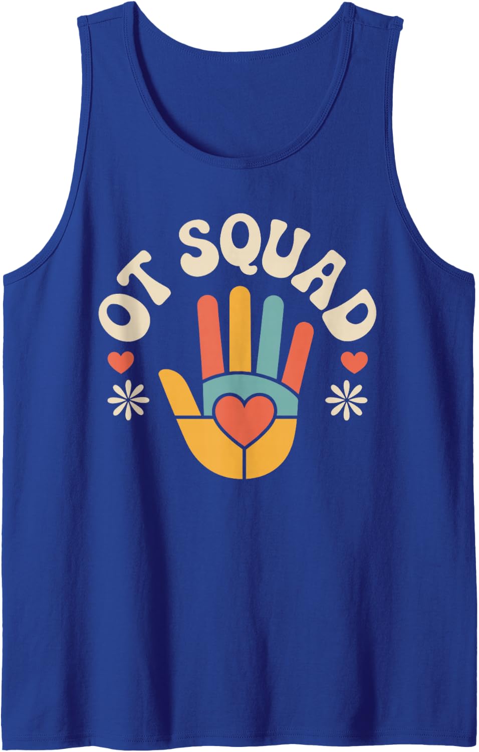 OT Squad Funny Occupational Therapist Sleeveless Tank Top - Royal Blue