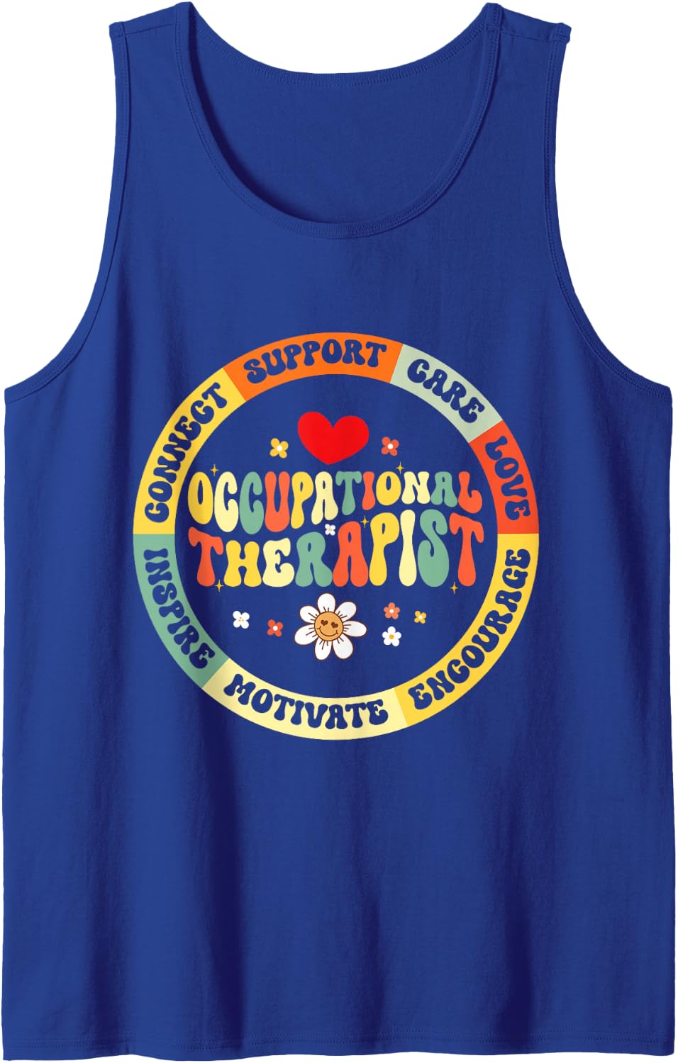 Occupational Therapist Pediatric Therapy Assistant OT Month Tank Top - Royal Blue