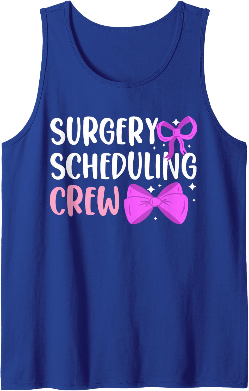 Surgery Scheduling Crew Surgical Coordinator Scheduler Sleeveless Tank Top - Royal Blue