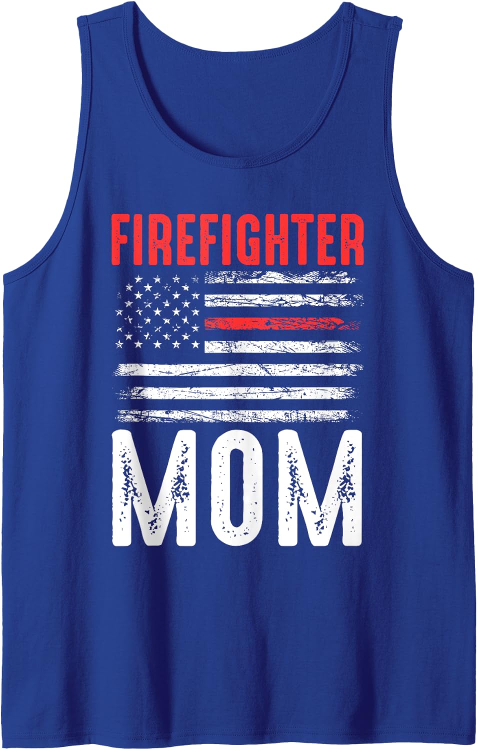 firefighter mom 911 department Tank Top - Royal Blue