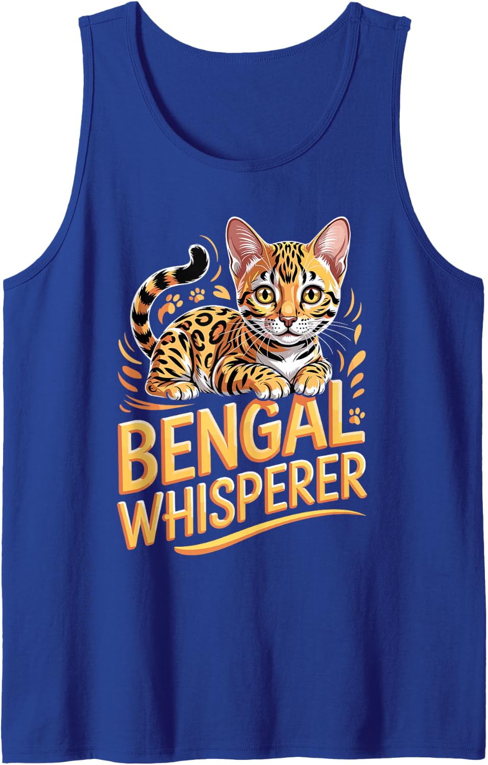 Bengal Whisperer Bengal Cat Exotic Cat Lover Tank Top - Royal Blue