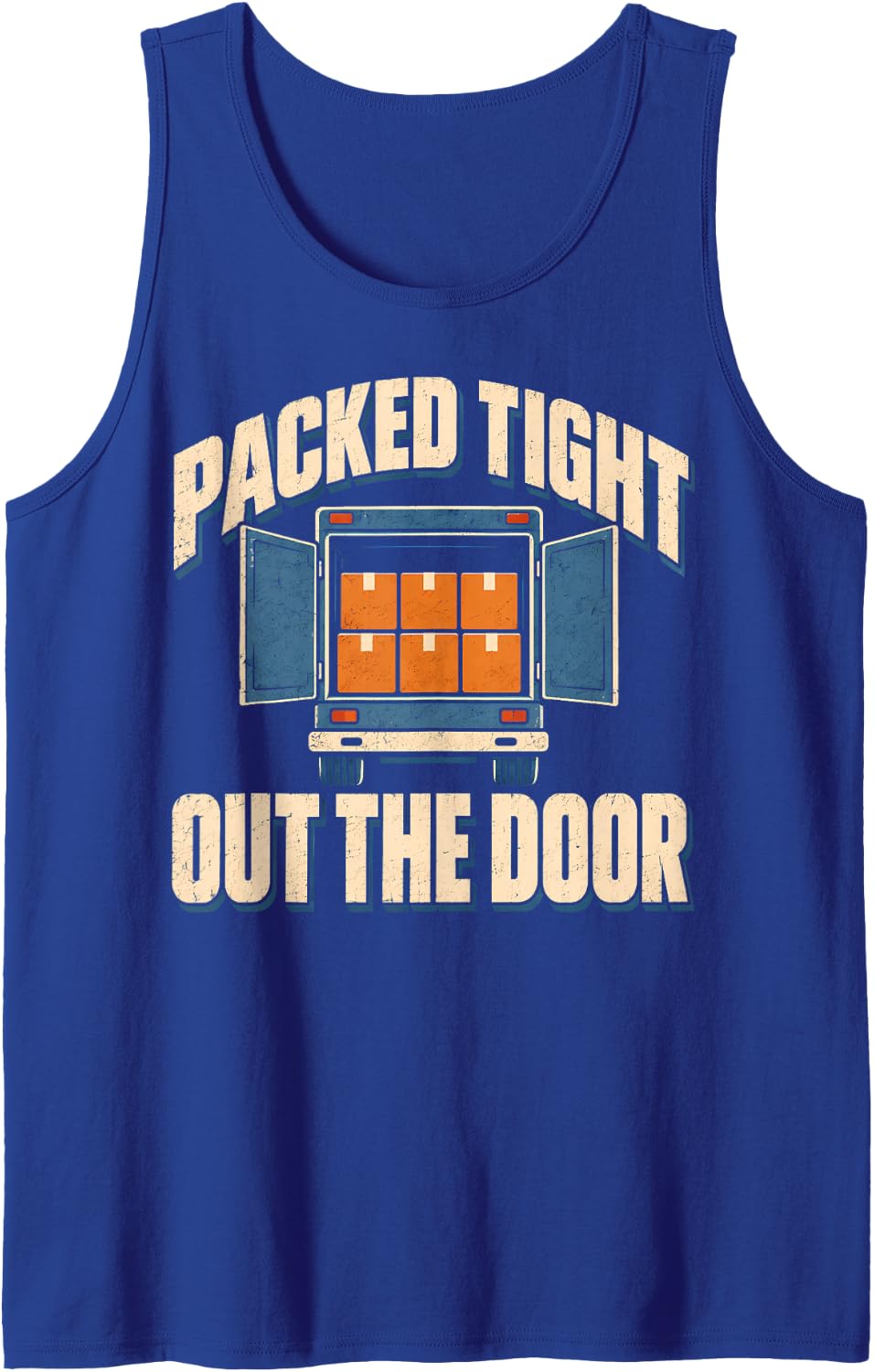 Moving Company Mover Moving Crew Relocation Gift Sleeveless Tank Top - Royal Blue