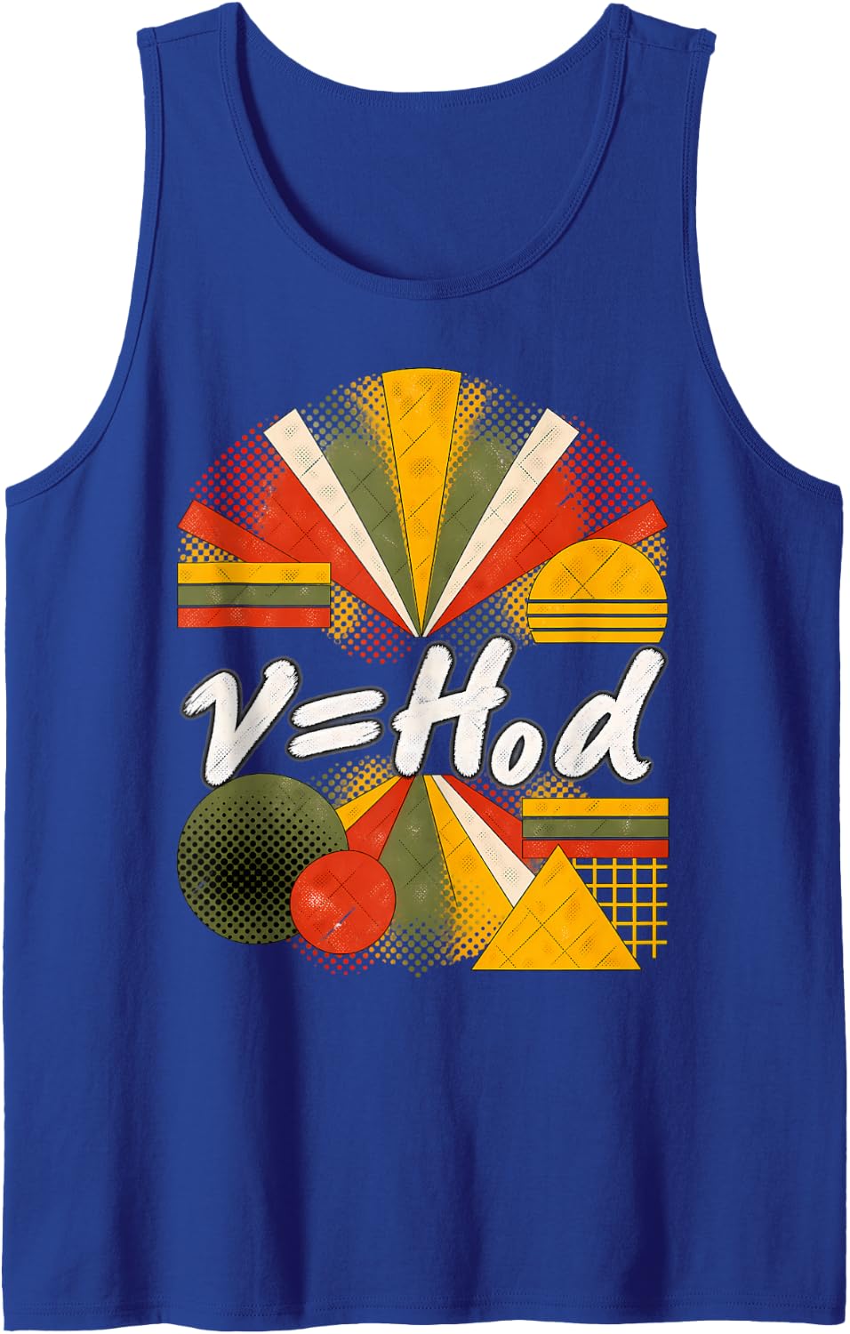 Hubble's Law Equation Physics Design Sleeveless Tank Top - Royal Blue