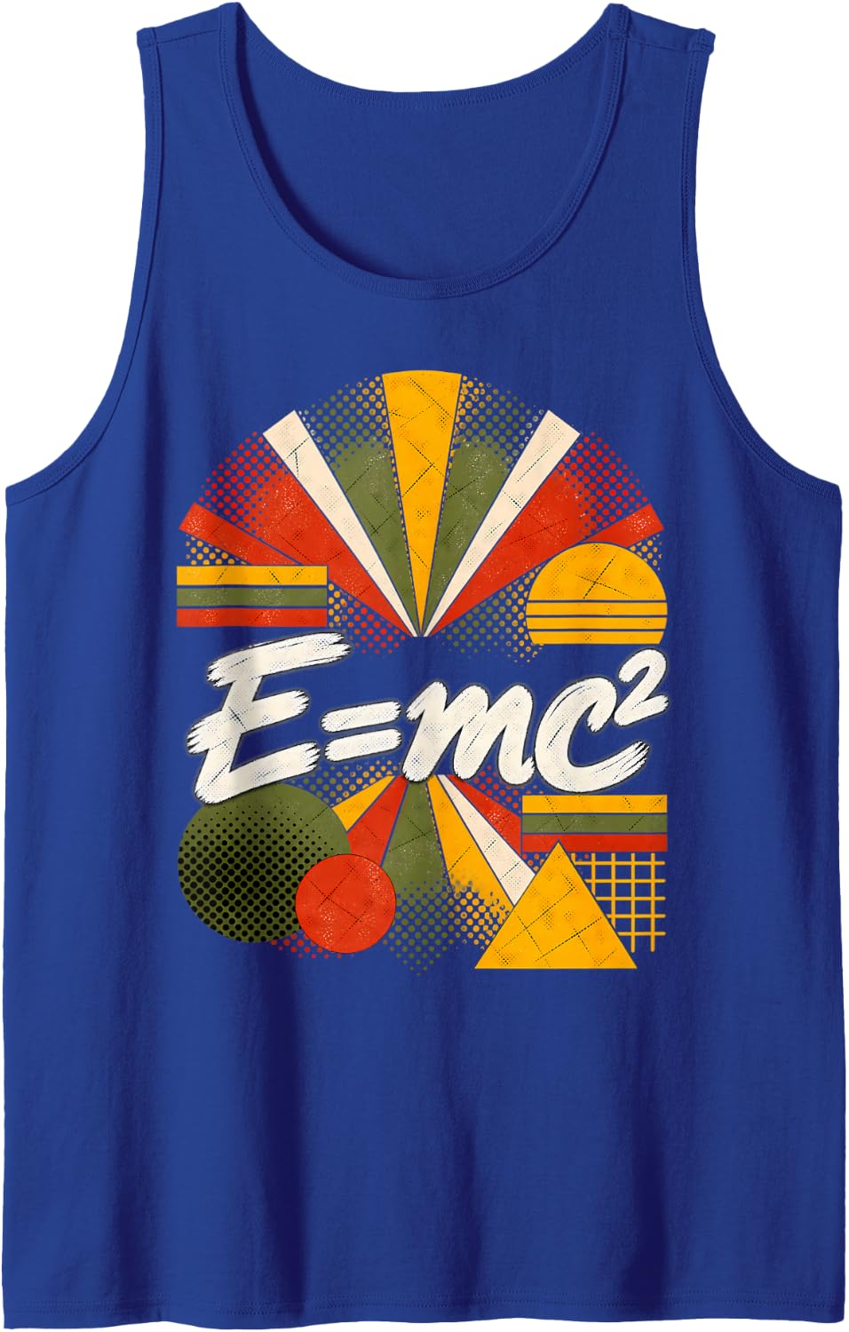 Einstein Mass-Energy Equation Physics Design Sleeveless Tank Top - Royal Blue