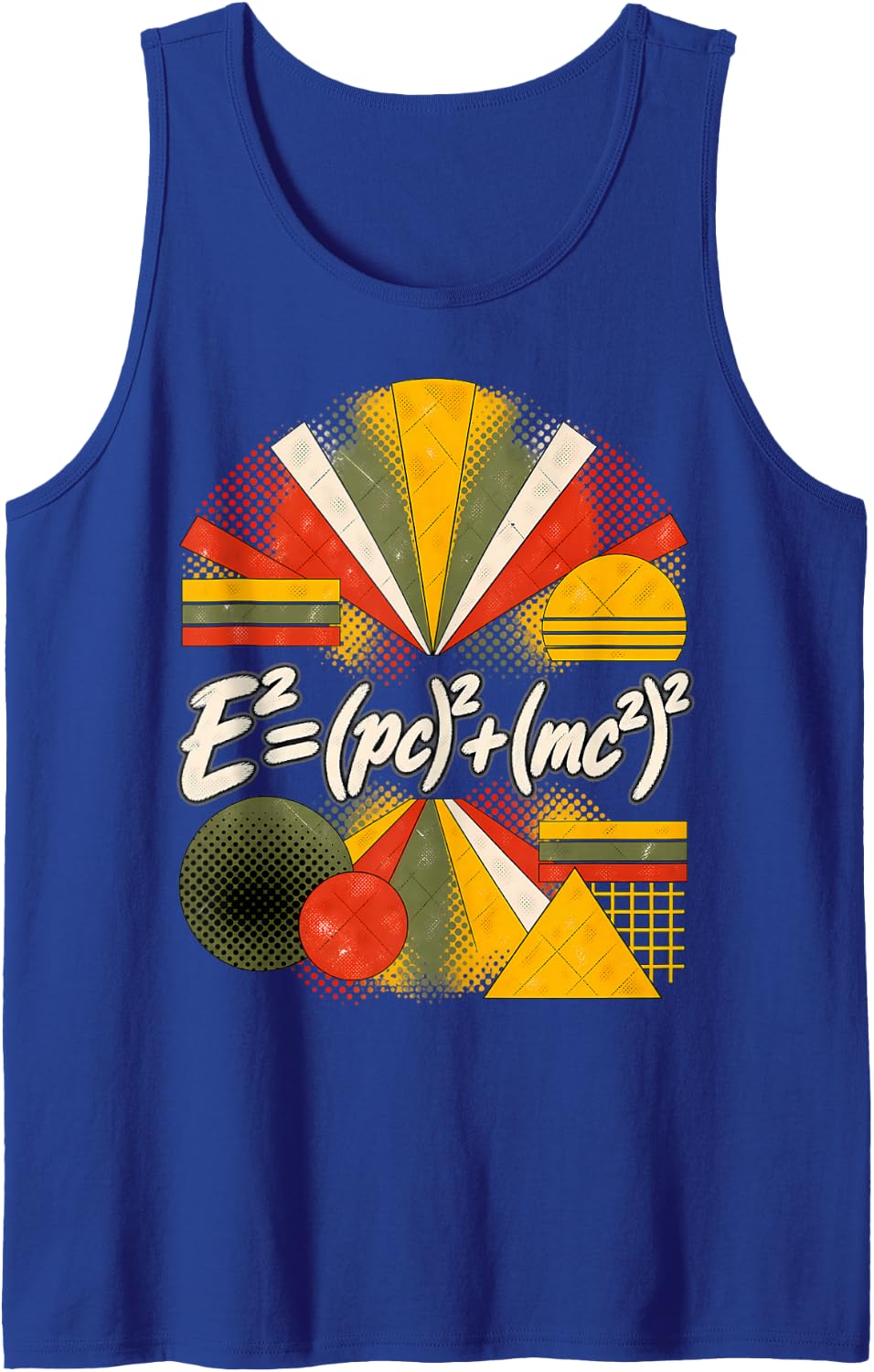 Einstein Energy-Momentum Equation Physics Design Sleeveless Tank Top - Royal Blue