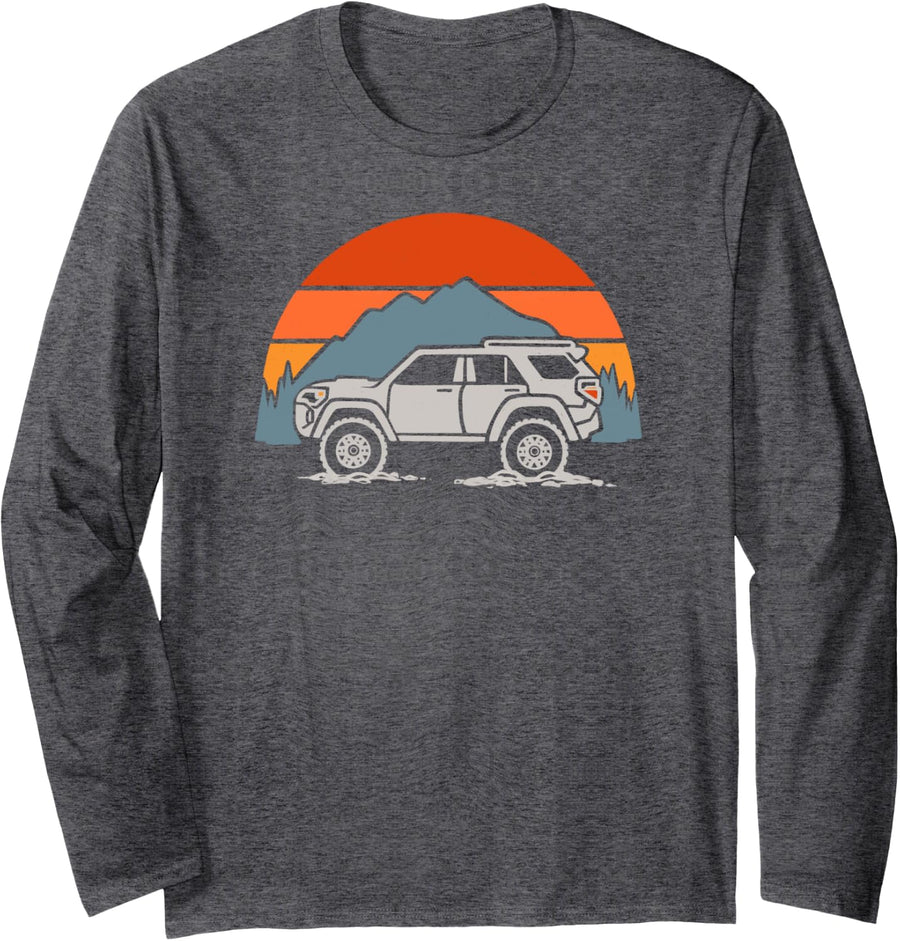 Overlanding SUV 5th Gen Long Sleeve T-Shirt - Adult Unisex Dark Heather Grey