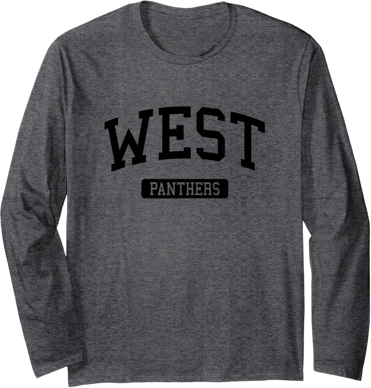 West High School HS Salt Lake City UT Varsity Sports Long Sleeve T-Shirt - Adult Unisex Dark Heather Grey