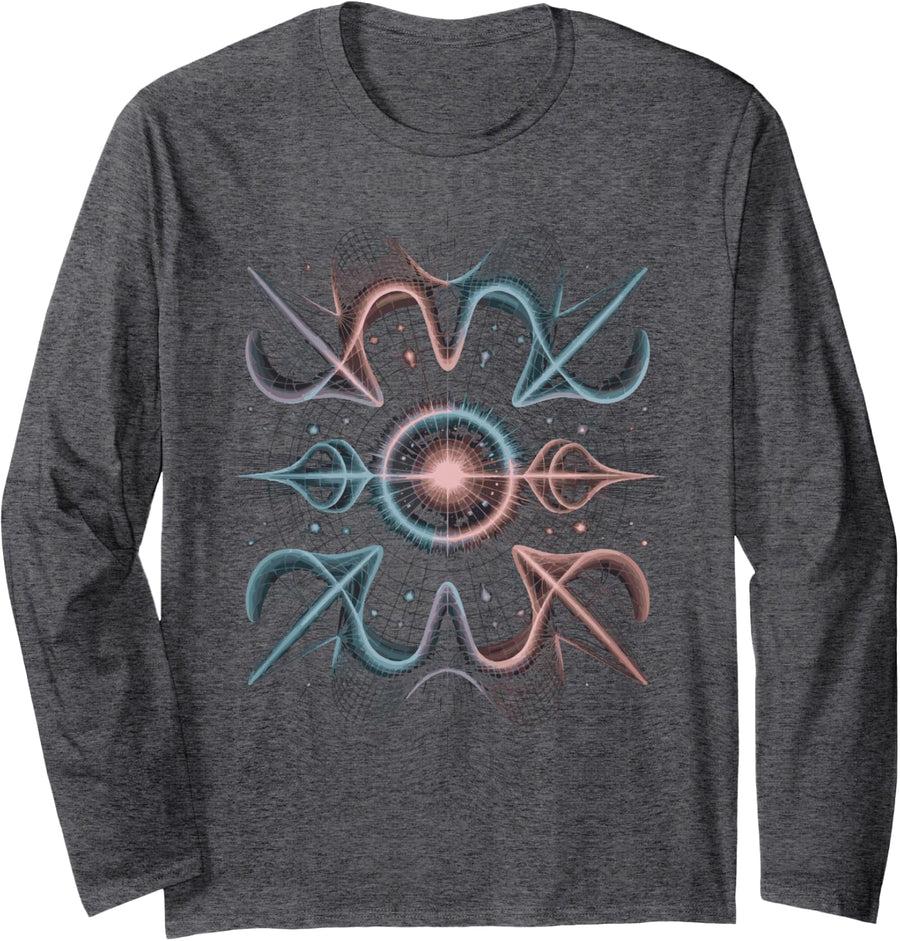 Higgs Boson Physics Quantum Mechanics Science Lover Teacher Long Sleeve T-Shirt - Adult Unisex Dark Heather Grey
