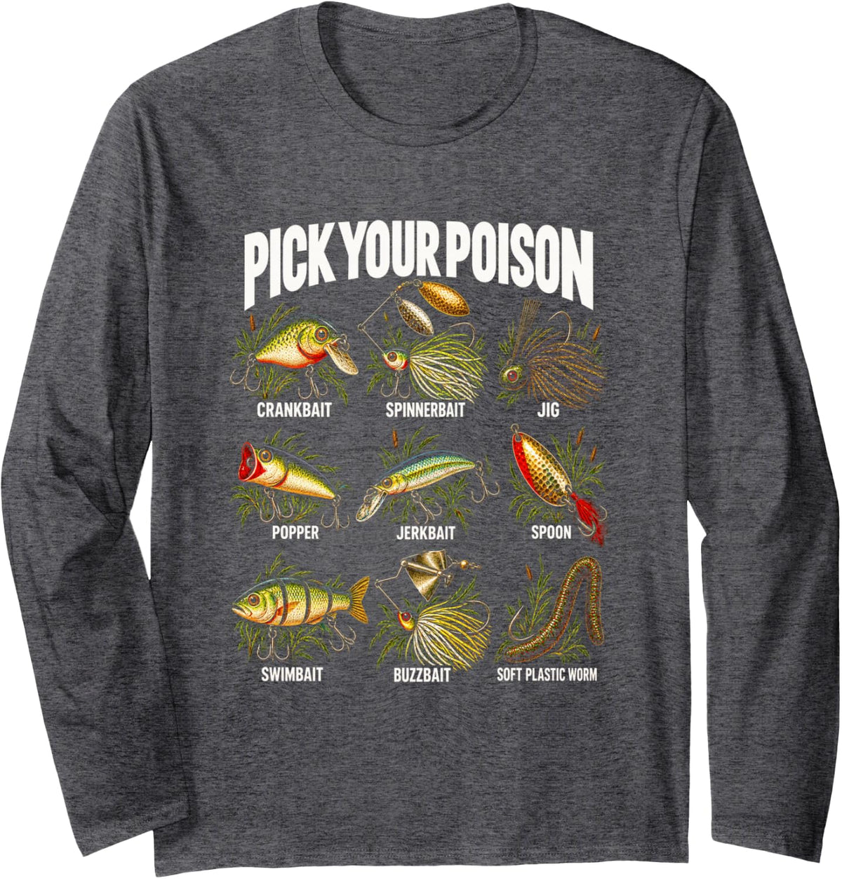 Long Sleeve T-Shirt - Adult Unisex Dark Heather Grey