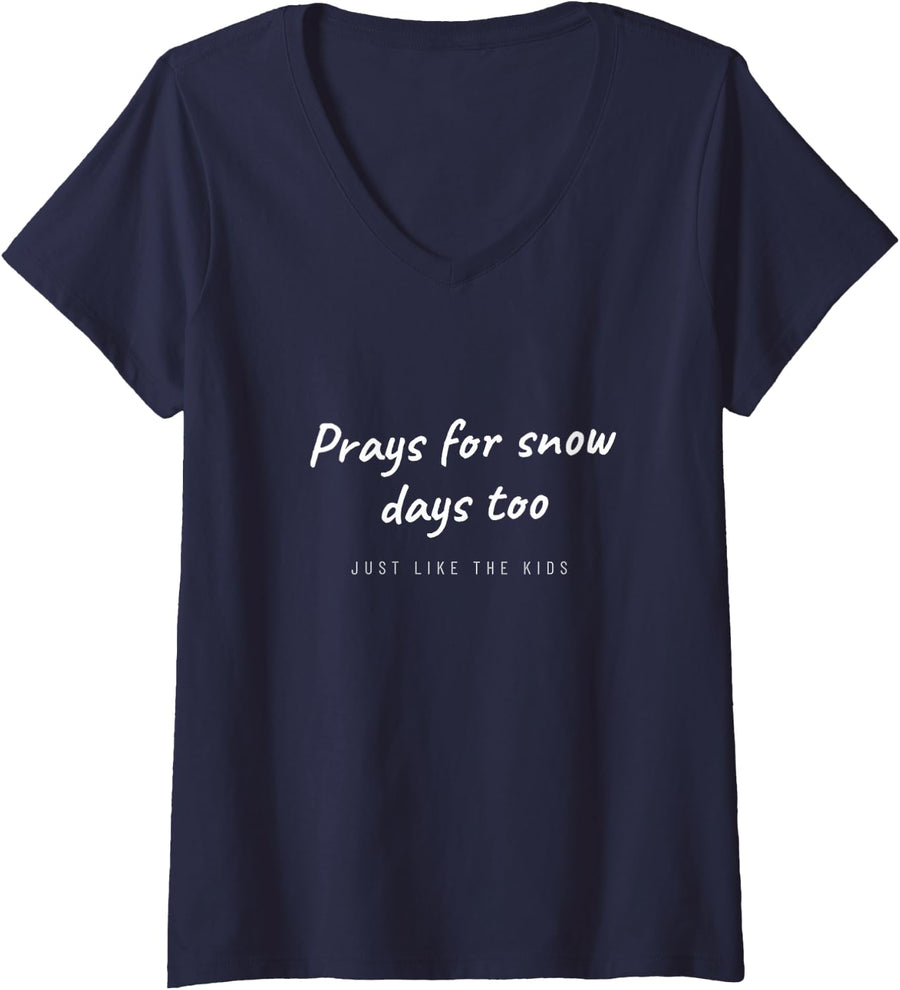 Women's School Bus Driver Morning Route Yellow Bus Bus Driver V-Neck T-Shirt - Navy Blue
