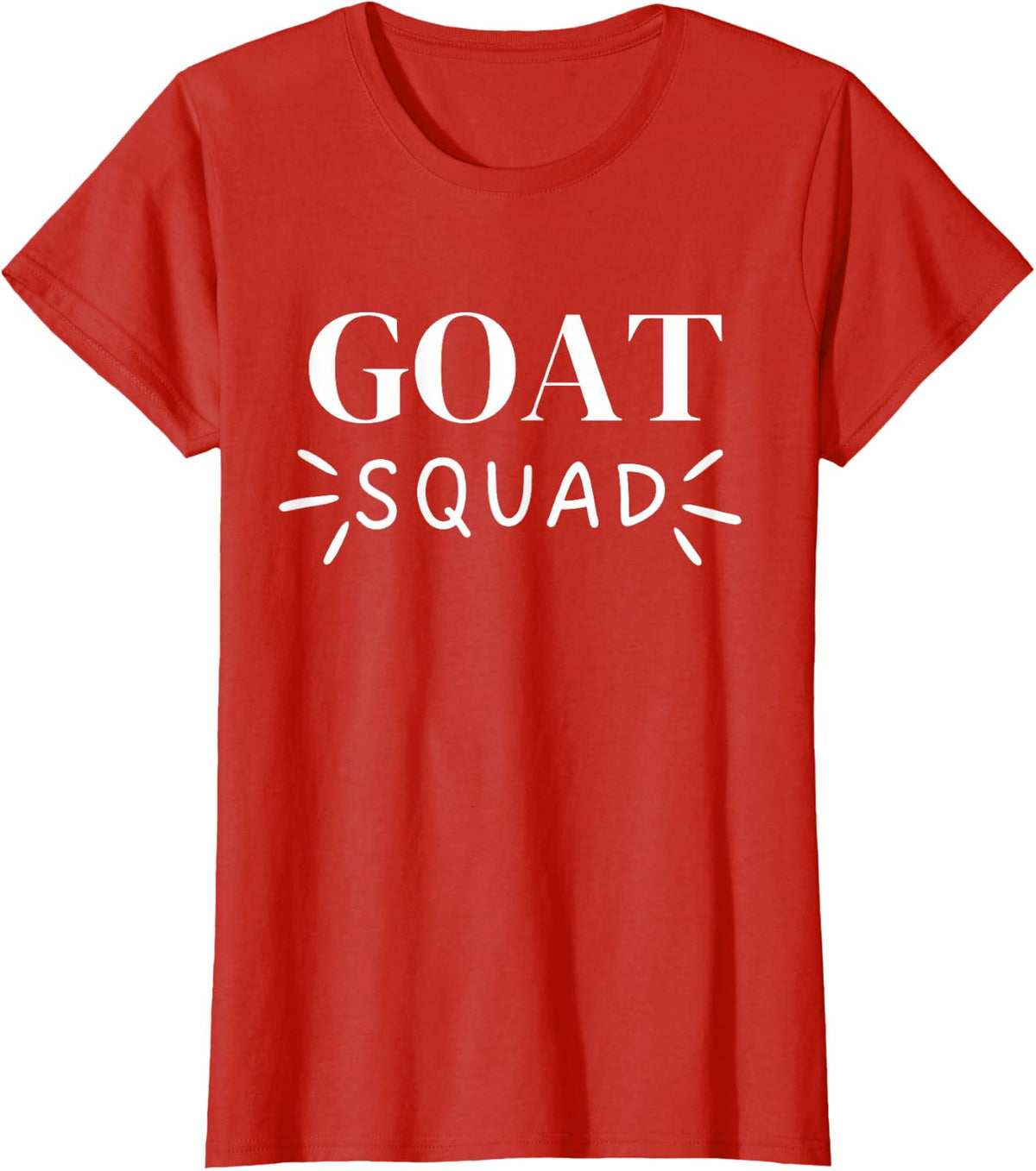 Goat Squad Cute Animal Lover Team T-Shirt - Red