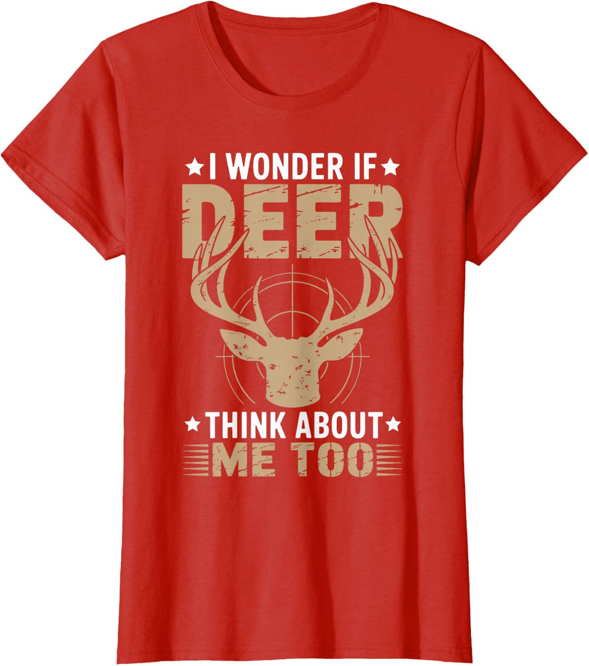 Deer Hunting T-Shirt - Red