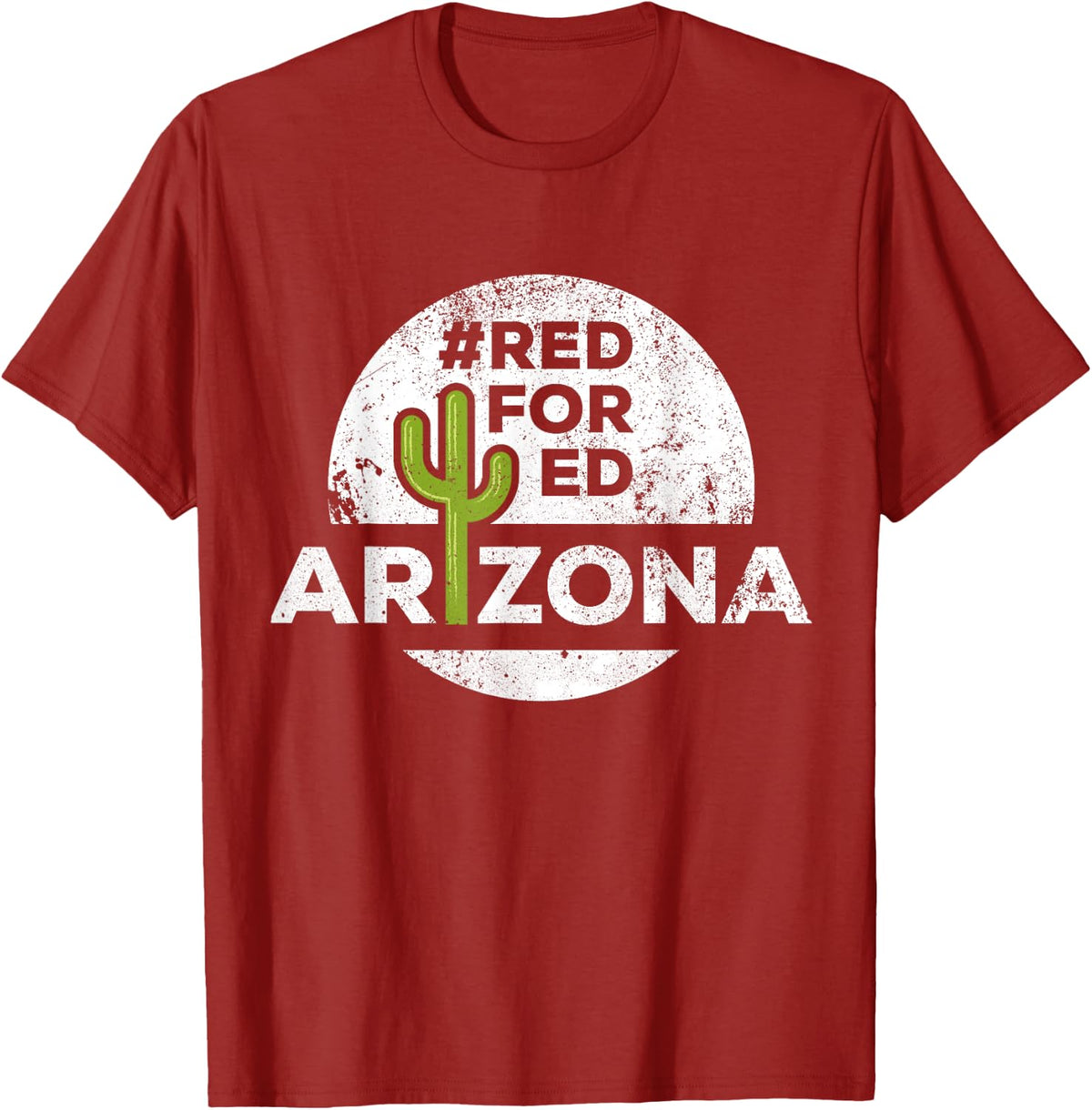 Red For Ed Arizona Teacher Protest 2018 Rally Strike T-Shirt T-Shirt for Men Women Kids - Cranberry Red