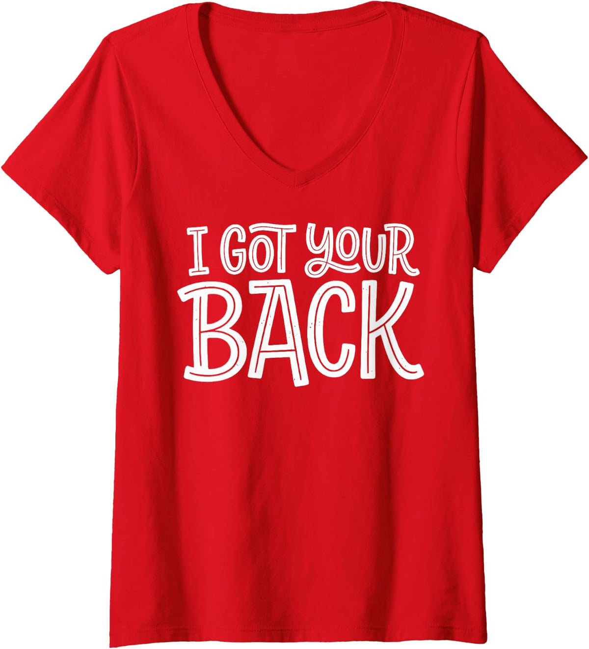 Women's I Got Your Back Chiropractor Spine Doctor Chiropractic Tee V-Neck T-Shirt - Red
