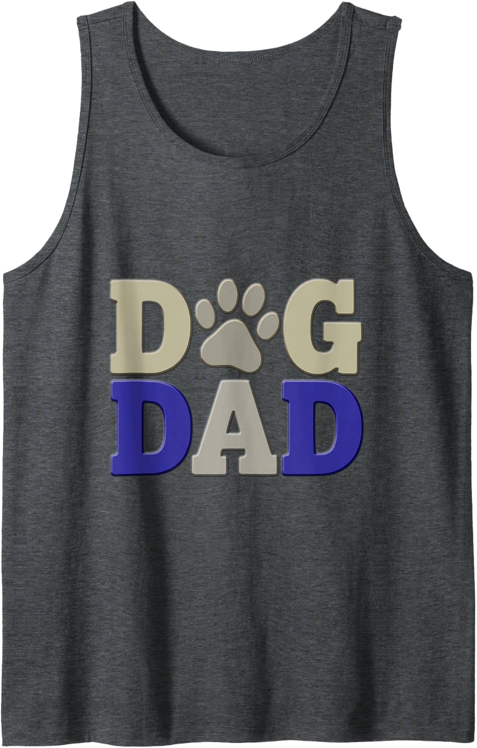 Dog Dad Tank Top - Dark Heather Grey
