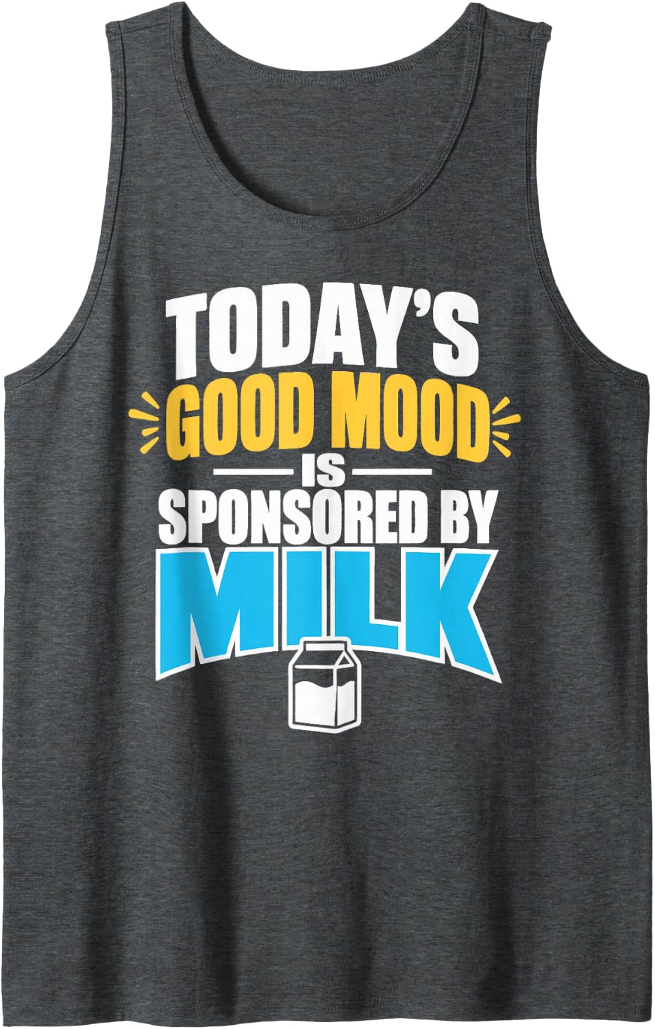 Dairy Farmer Cow Farming Milk Agriculture Sleeveless Tank Top - Dark Heather Grey