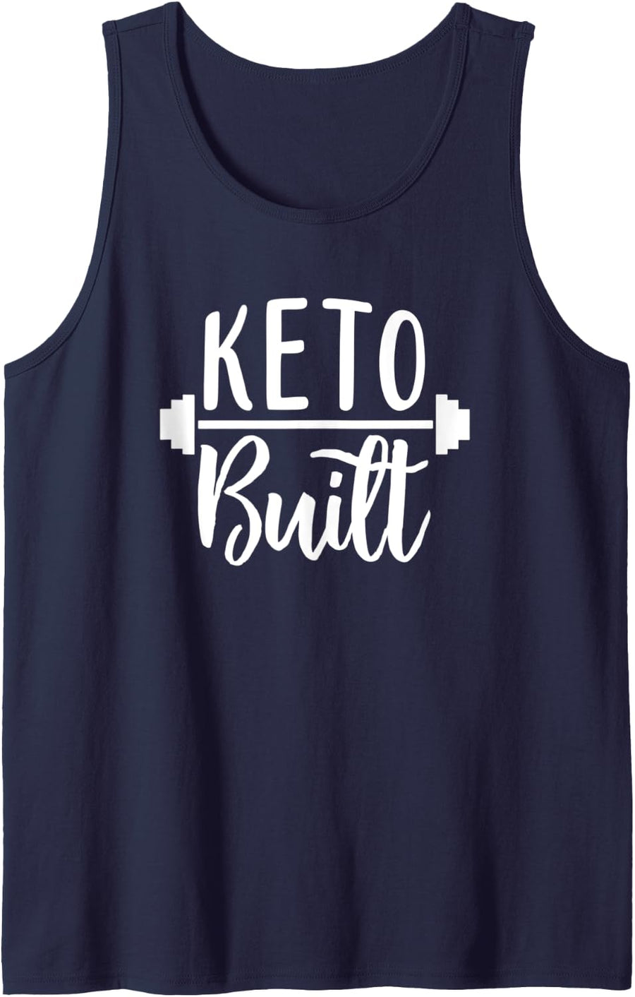 Keto Built Ketosis Ketones Keto Proud workout funny Tank Top - Navy Blue