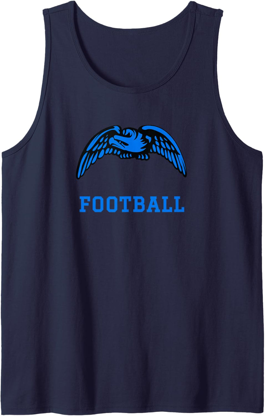 Law Enforcement Officers' Memorial Warriors Football Sleeveless Tank Top - Navy Blue