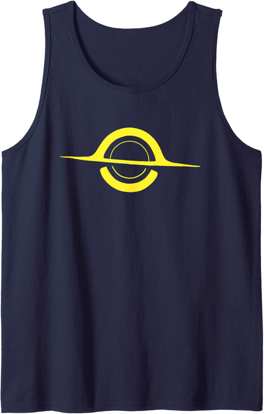 Physics Black Hole Sleeveless Tank Top - Navy Blue
