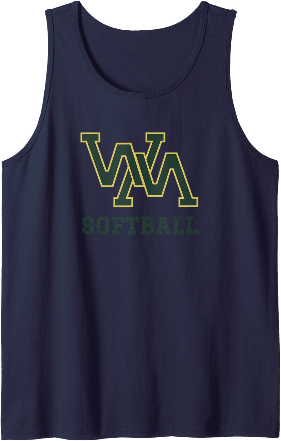 Wilson Memorial High School Eagles Softball Tank Top - Navy Blue