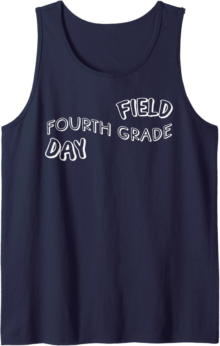Fourth 4th Grade Squad School Field Day Trip 2026 Matching Sleeveless Tank Top - Navy Blue