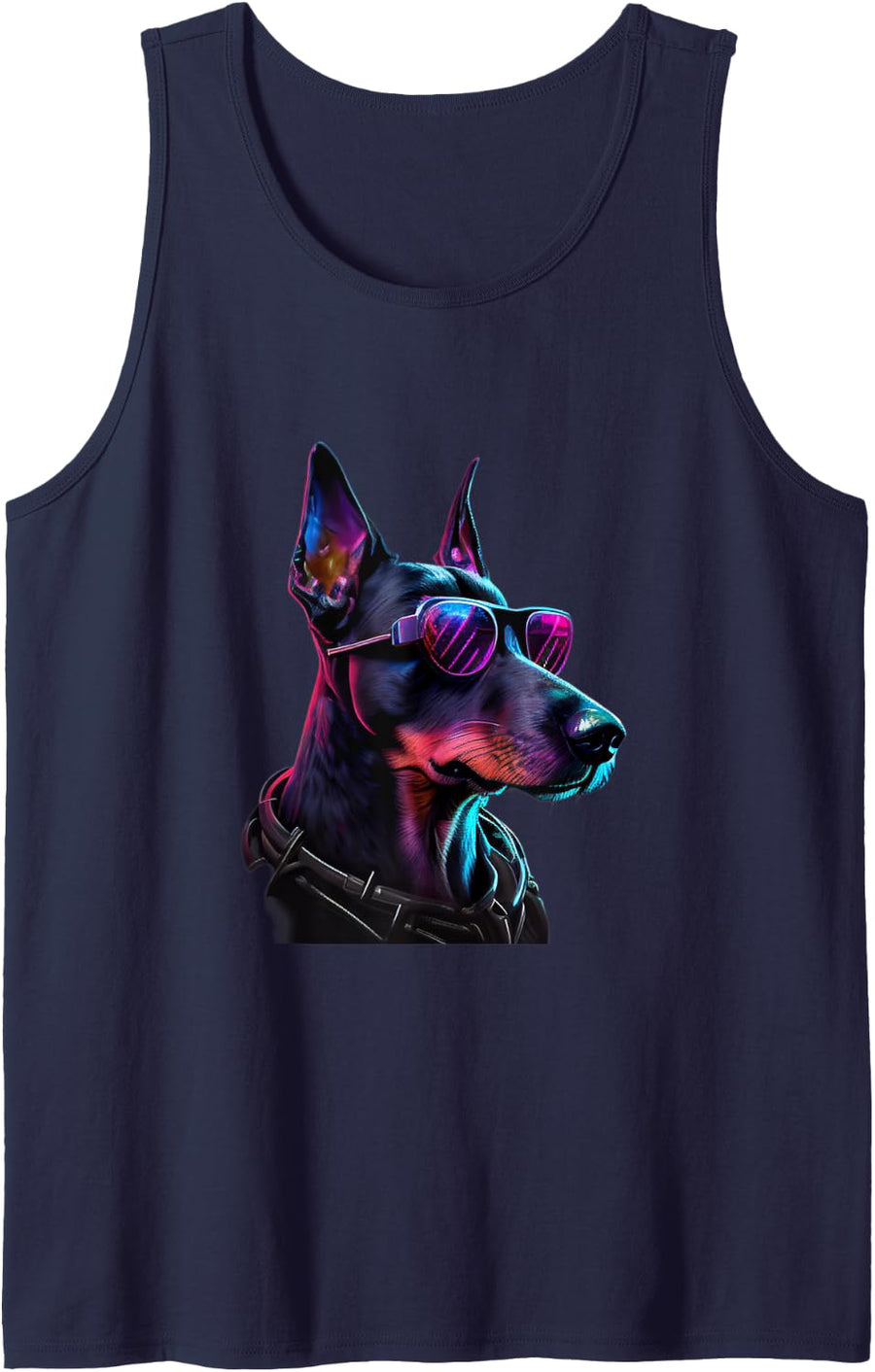 Doberman Pinscher Dogs Doberman Pinschers Tank Top - Navy Blue